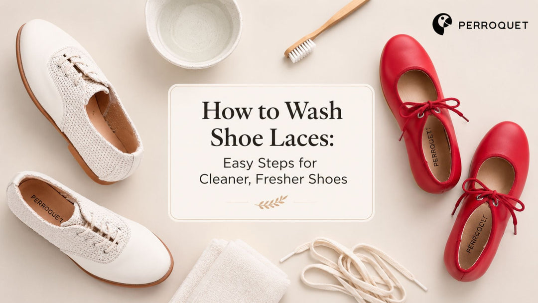 How to wash shoe laces with kids' shoes and simple cleaning supplies