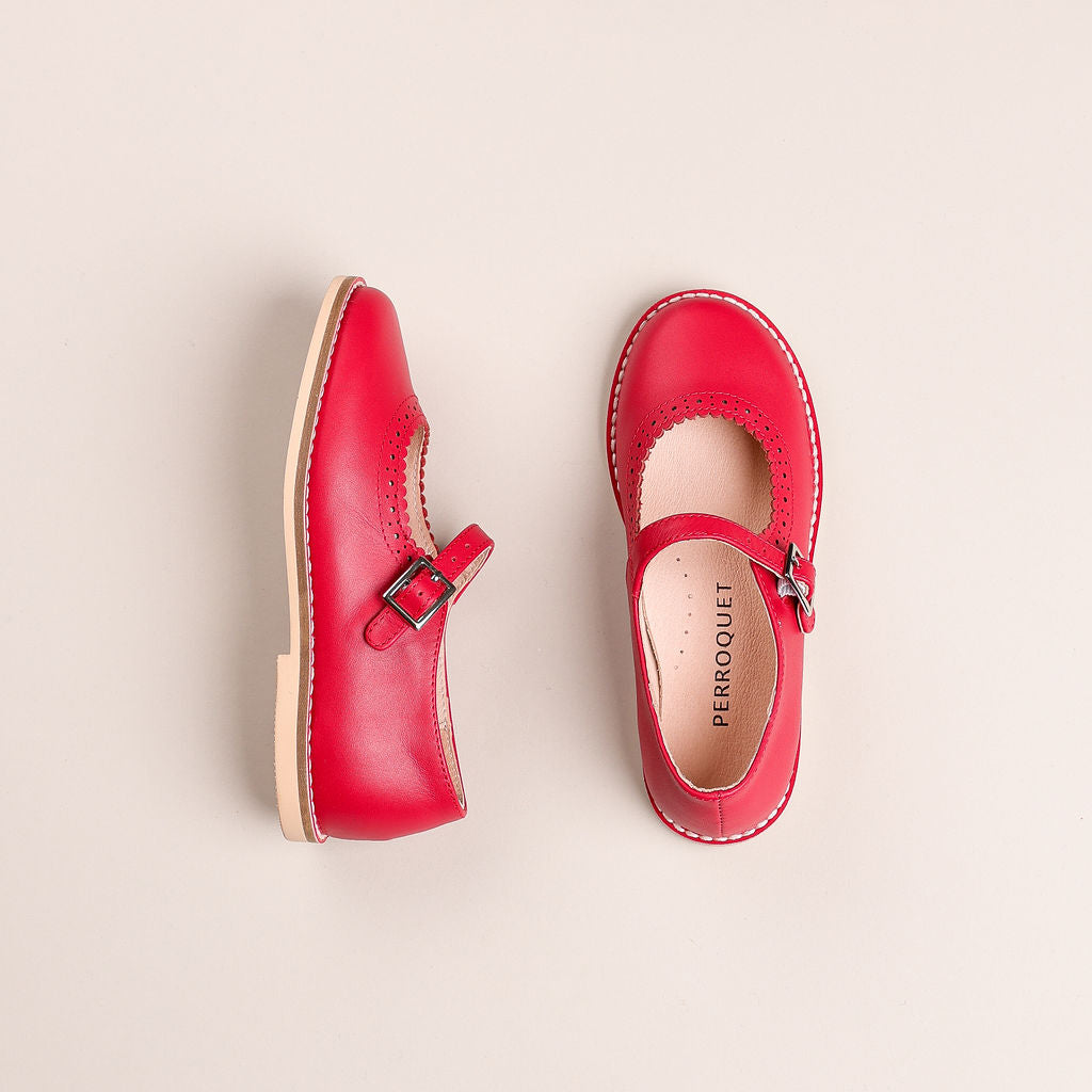 Ivory Mary Jane Shoes for Girls | Perroquet – Perroquet Shoes