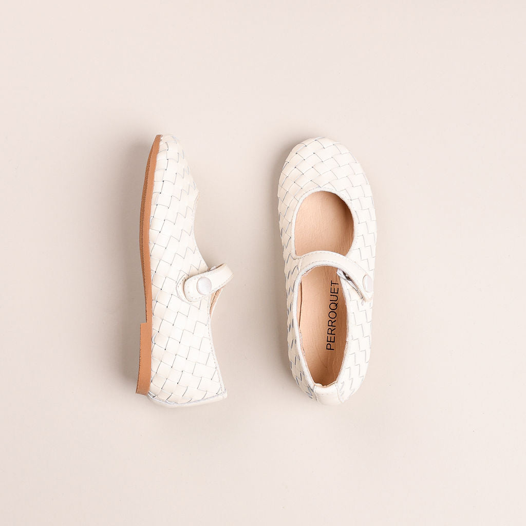 Ivory Mary Jane Shoes for Girls | Perroquet – Perroquet Shoes