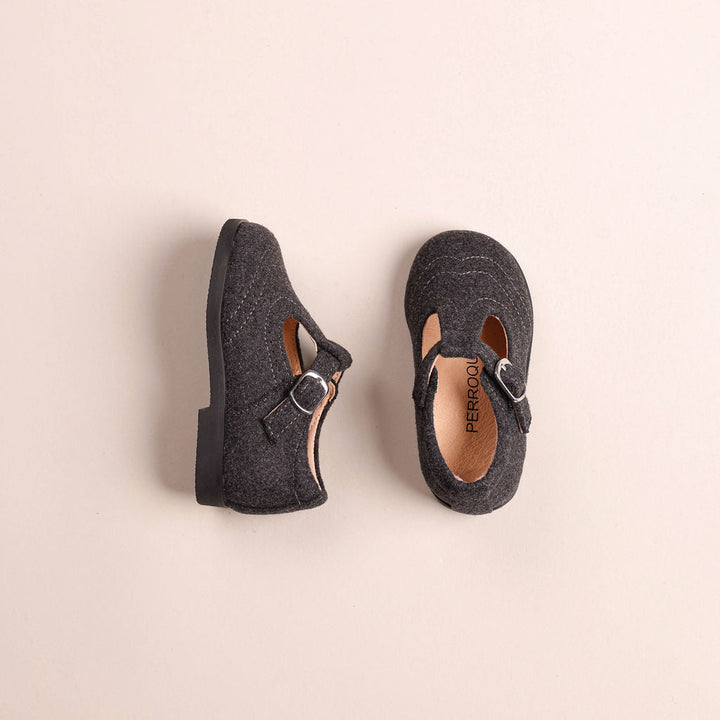 Wingtip Baby T-Strap With Thick Sole