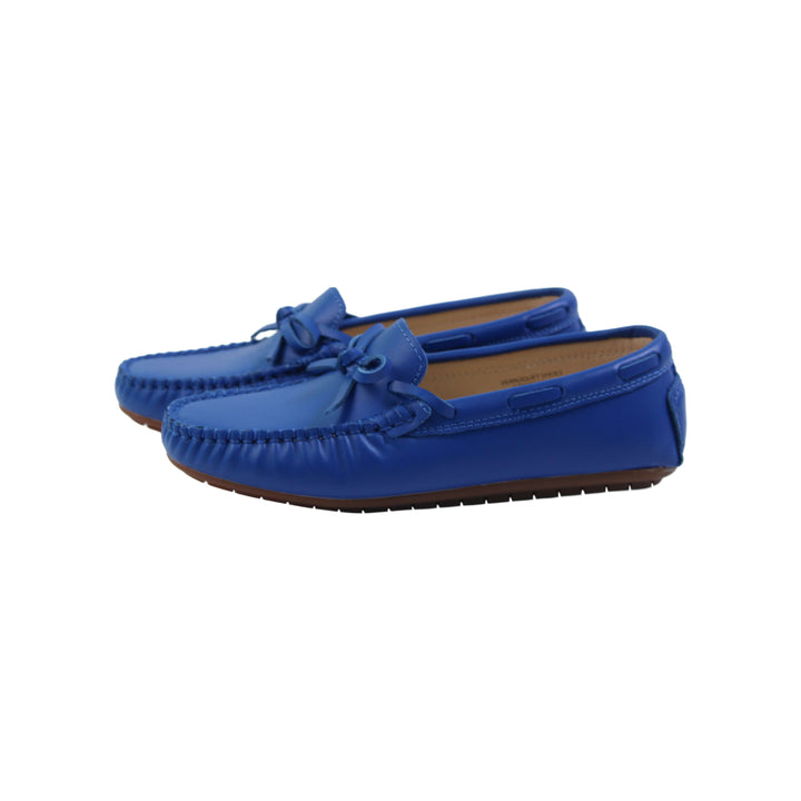 Loafer with Bow - Cobalt Blue