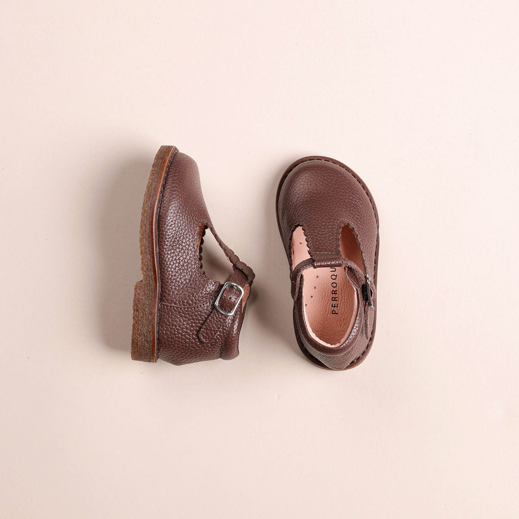 Scallop T Bar With Crepe Sole