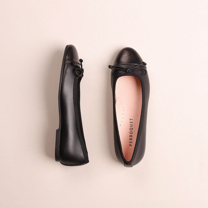 Ballet Flat With Cap Toe