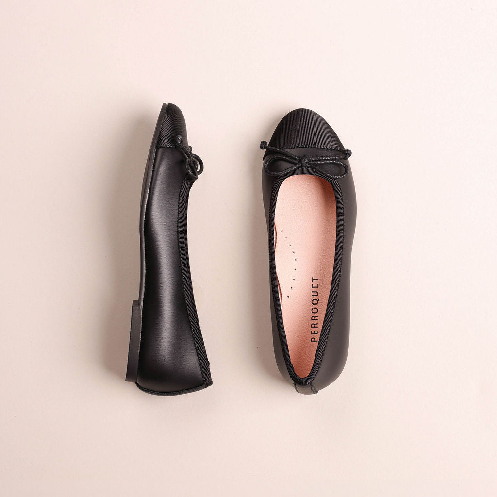 Ballet Flat With Cap Toe