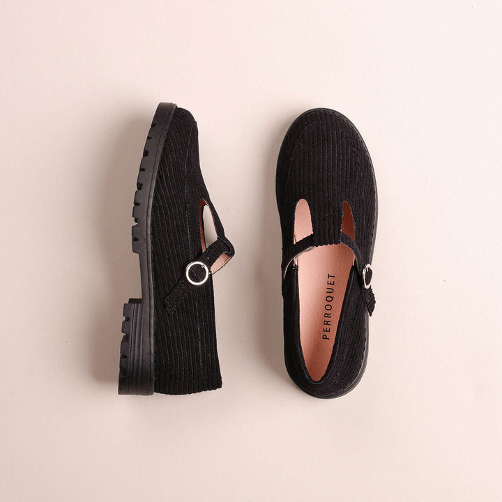 T Strap Loafer Lug Sole