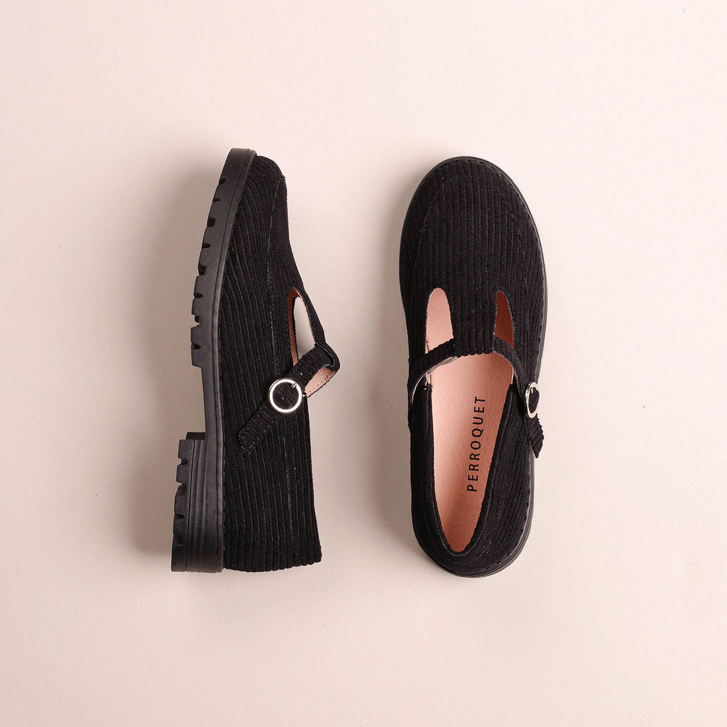 T Strap Loafer Lug Sole
