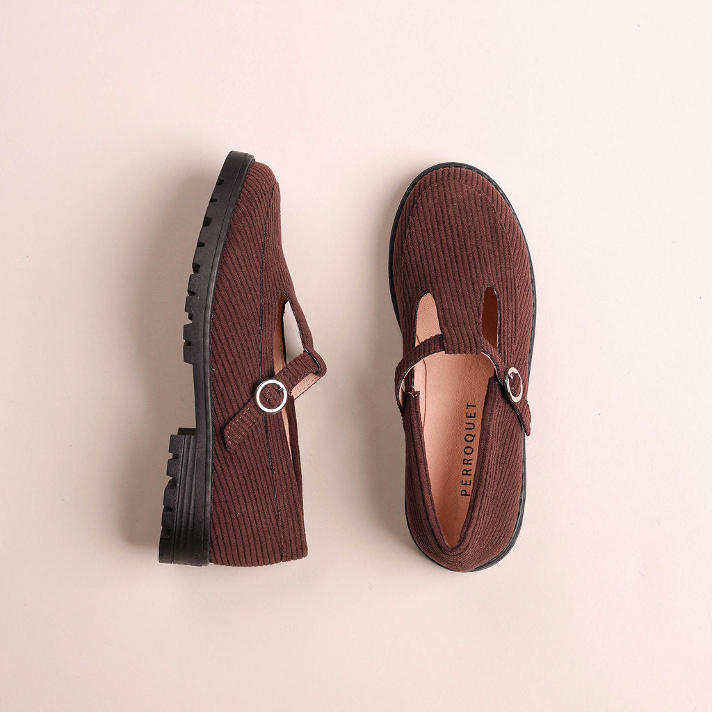 T Strap Loafer Lug Sole