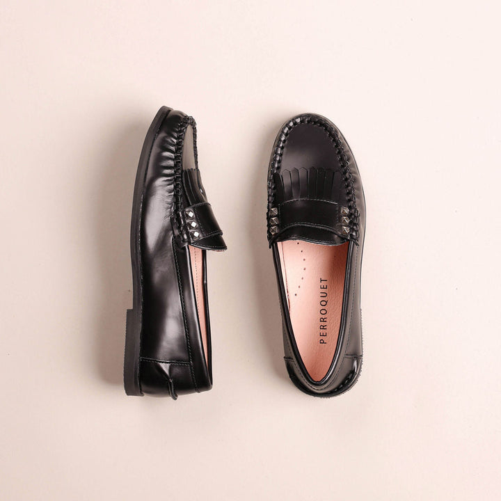 Clunky Loafer With Fringe