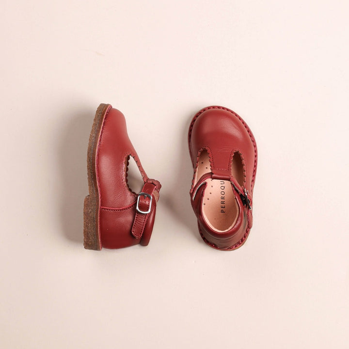Scallop T Bar With Crepe Sole