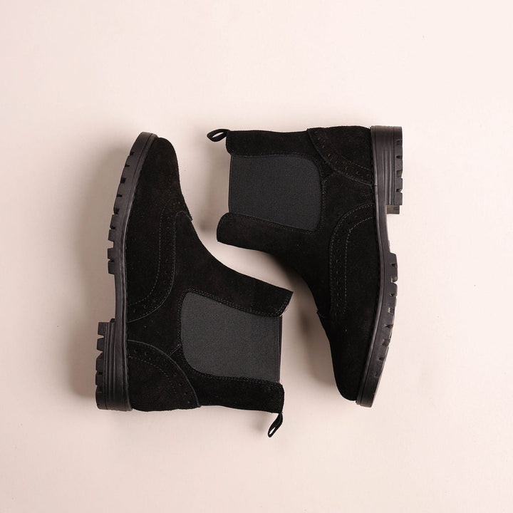 Wingtip Bootie With Thicker Sole