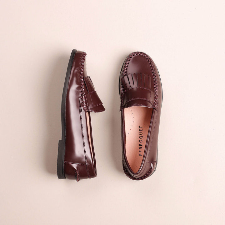Clunky Loafer With Fringe