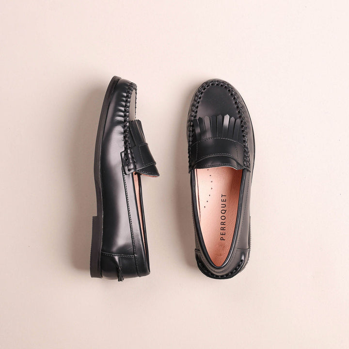 Clunky Loafer With Fringe