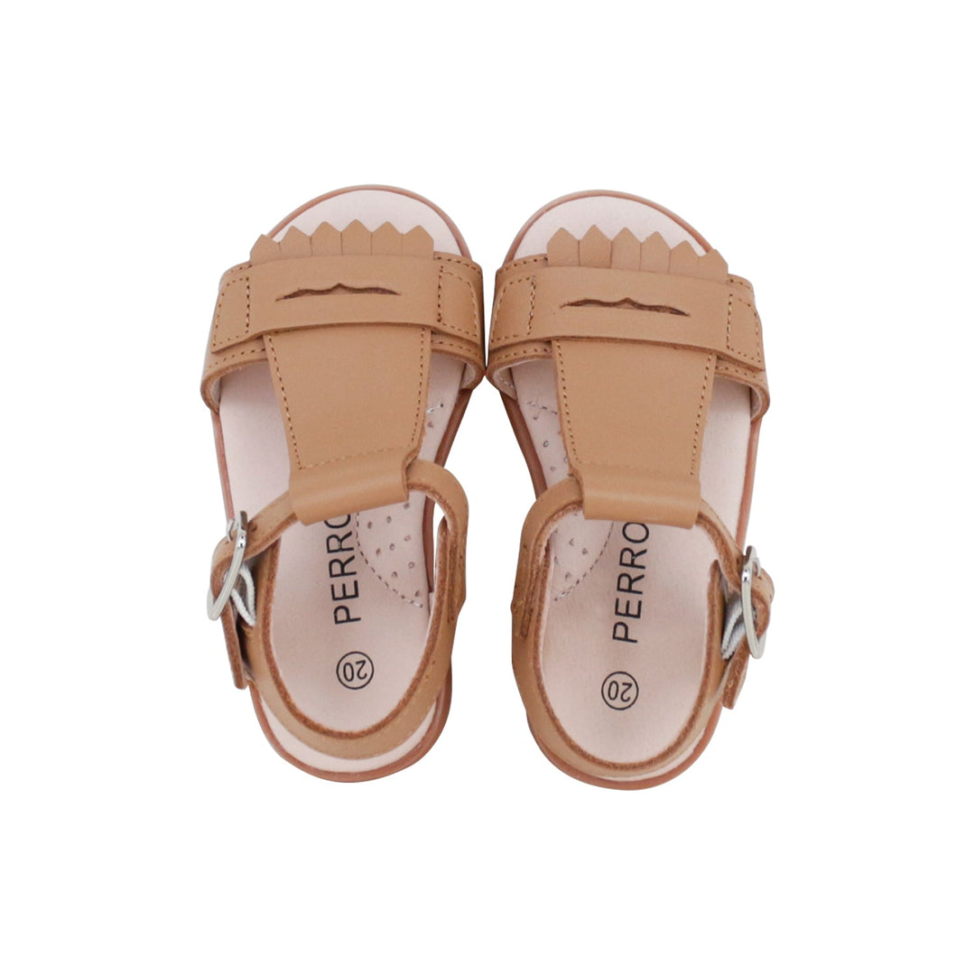 Fringe Sandal - Camel