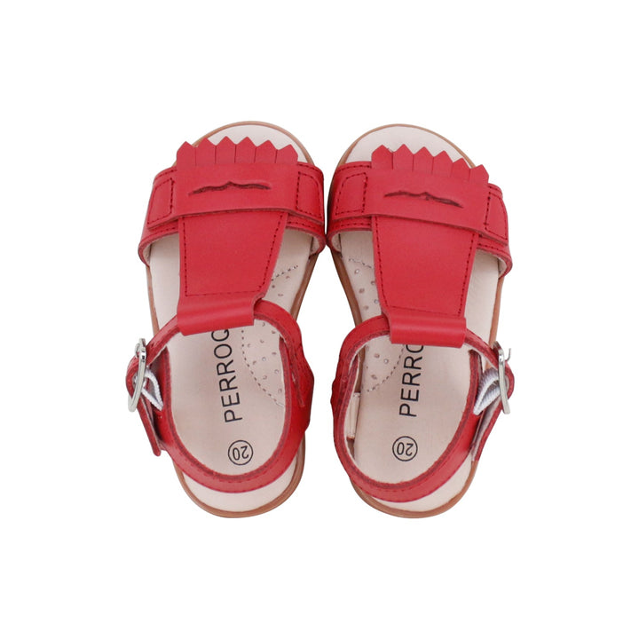 Fringe Sandal - Red