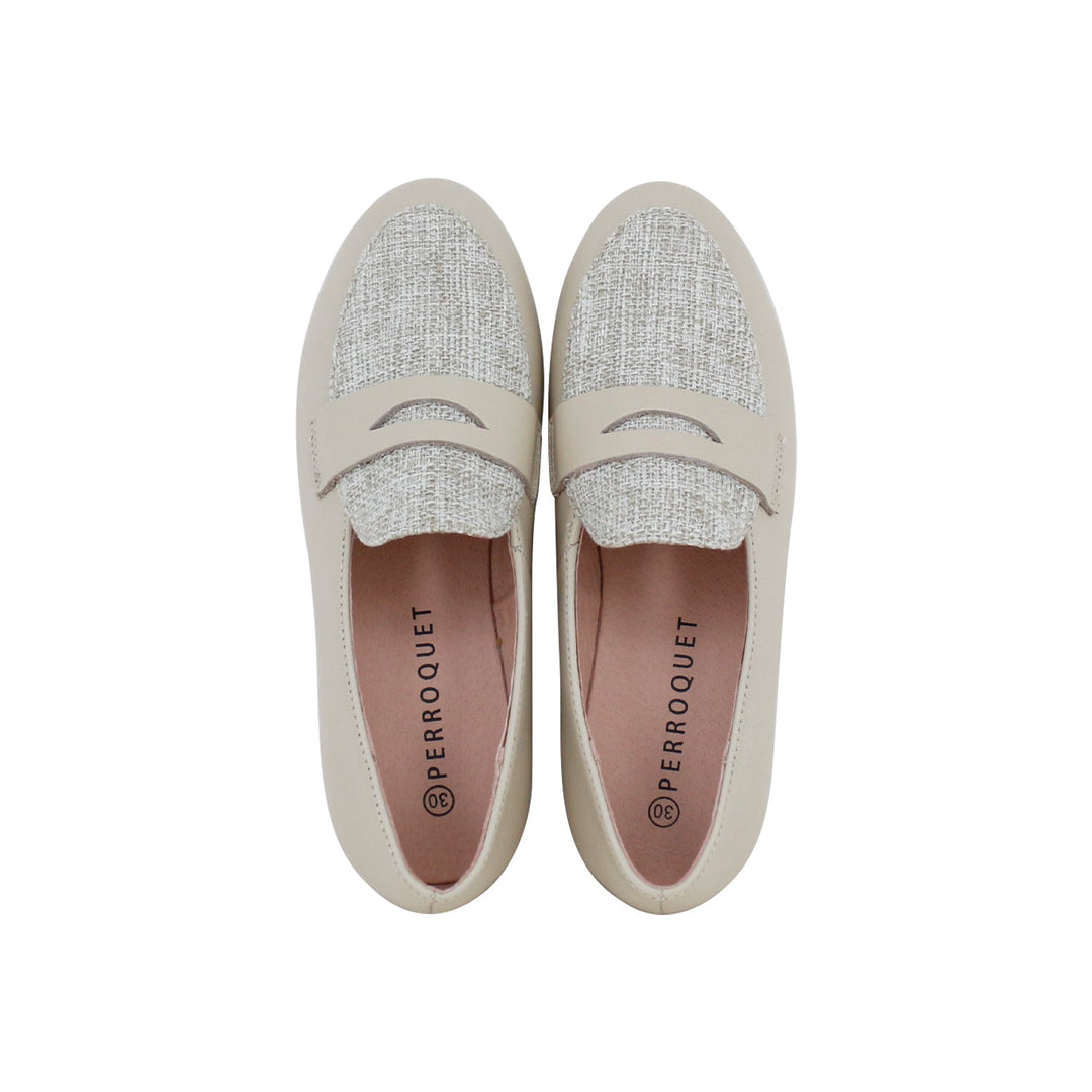 Hard Penny Loafer Linen/Beige