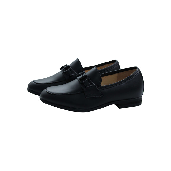 Chain Hard Penny Loafer - Black