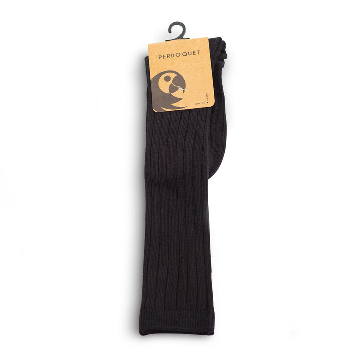 Knee Socks Ribbed - Black