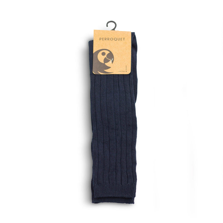 Knee Socks Ribbed - Navy