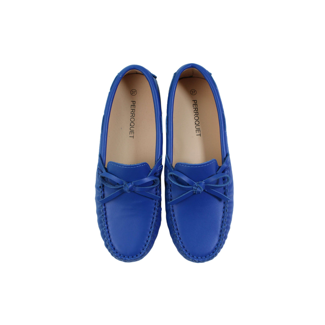 Loafer with Bow - Cobalt Blue