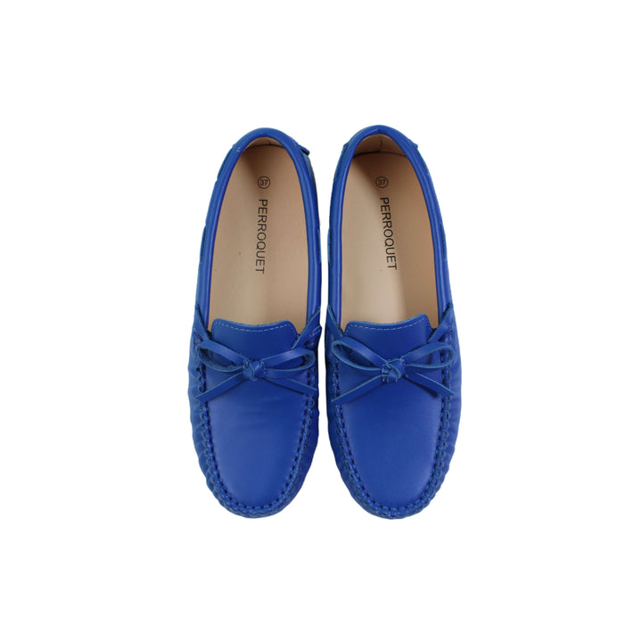 Loafer with Bow - Cobalt Blue