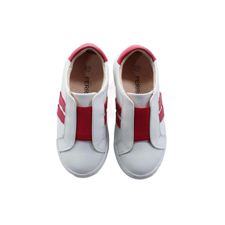 Slip On Sneaker - White/Red