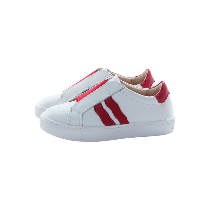 Slip On Sneaker - White/Red