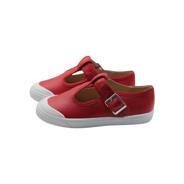 T Strap Sneaker - Red