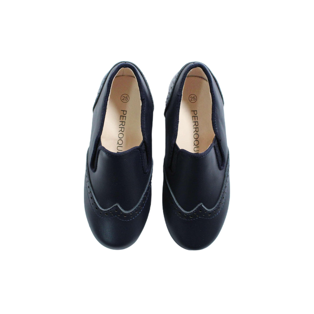 Wingtip Smoking Shoe - Navy